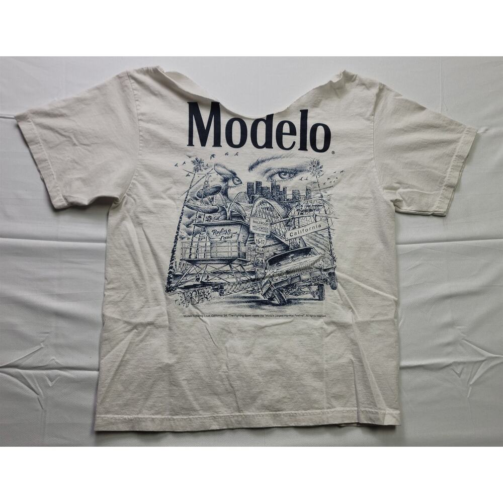 Modelo x Rolling Loud LA 2024 Women's Loose Graphic T-Shirt Top Medium / Large